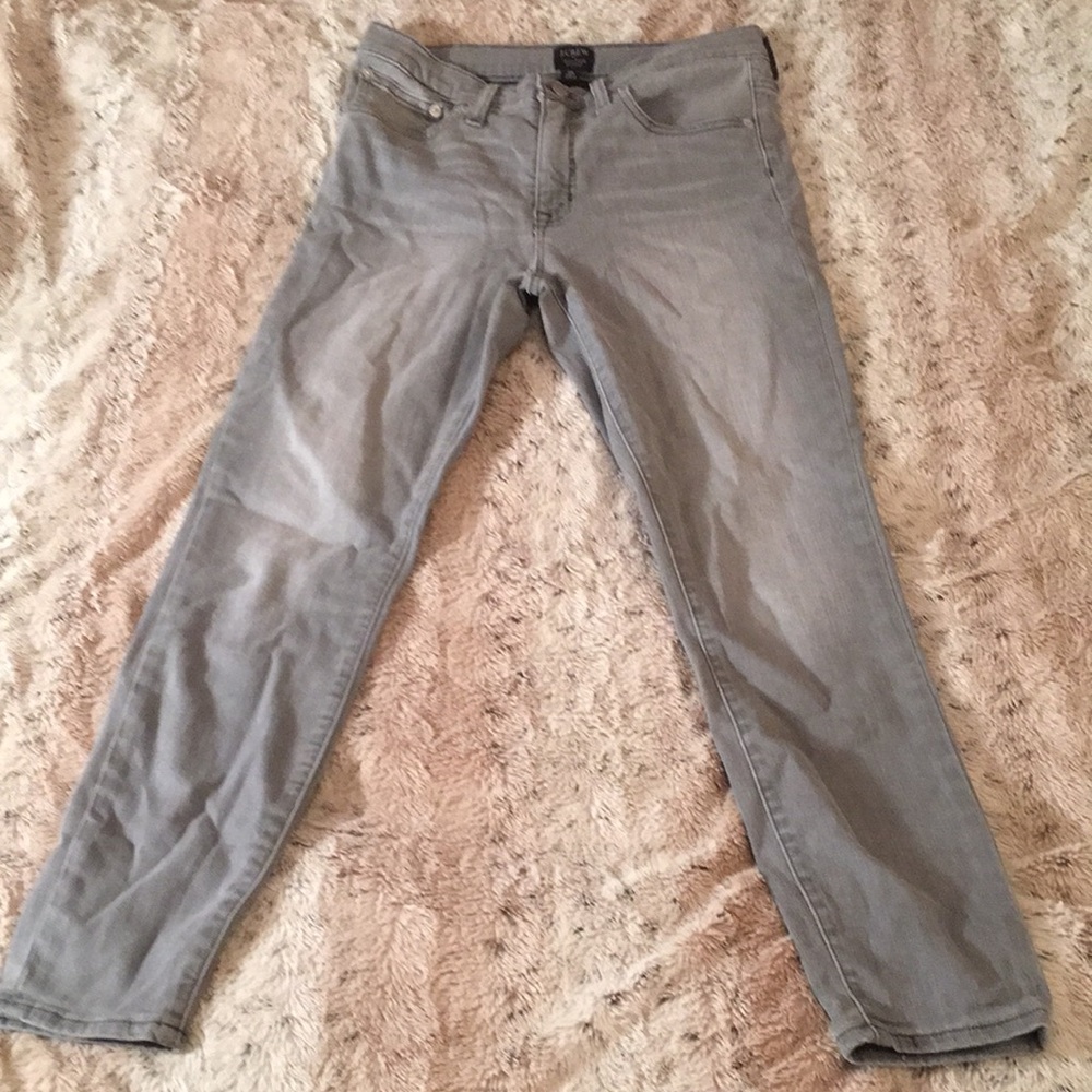 J. Crew Women's High Rise Jeans - Light Gray
